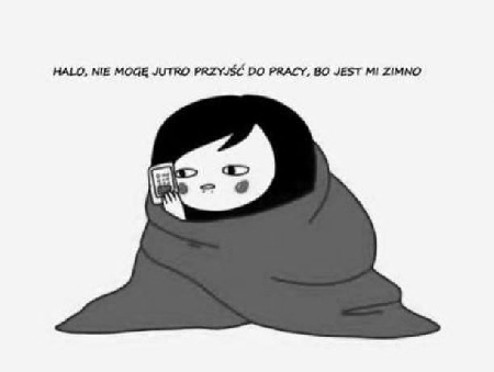 Kobieta dzwoni do szefa